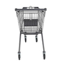 Carrito de Supermercado Metálico 70x45x88cm con Ruedas Giratorias.  Estructura de Hierro Resistente. Carretilla de Compras Mercado