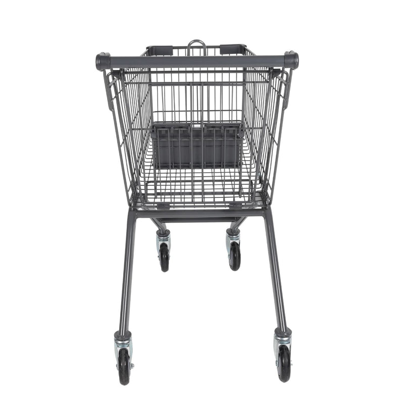 Carrito de Supermercado Metálico 70x45x88cm con Ruedas Giratorias.  Estructura de Hierro Resistente. Carretilla de Compras Mercado