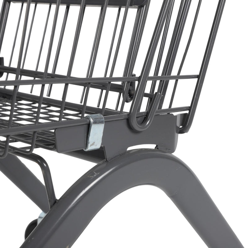 Carrito de Supermercado Metálico 70x45x88cm con Ruedas Giratorias.  Estructura de Hierro Resistente. Carretilla de Compras Mercado