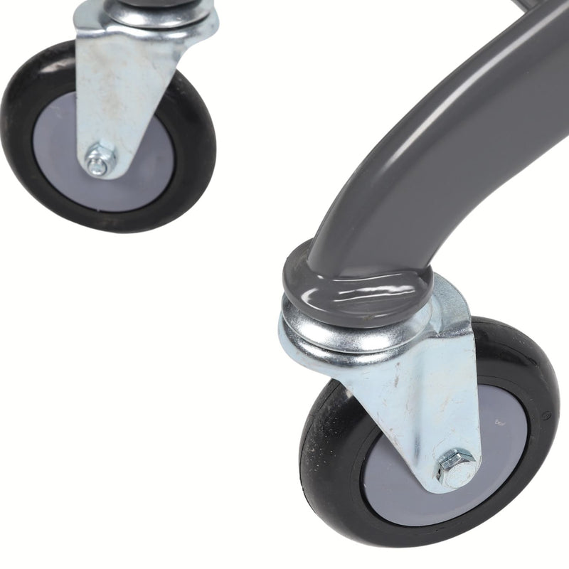 Carrito de Supermercado Metálico 70x45x88cm con Ruedas Giratorias.  Estructura de Hierro Resistente. Carretilla de Compras Mercado