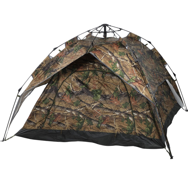 Carpa Tienda de Tienda de Camping Campaña Tipo Militar Camuflada 2x2m Tela Oxford Resistente.  Ideal para exteriores y camping.