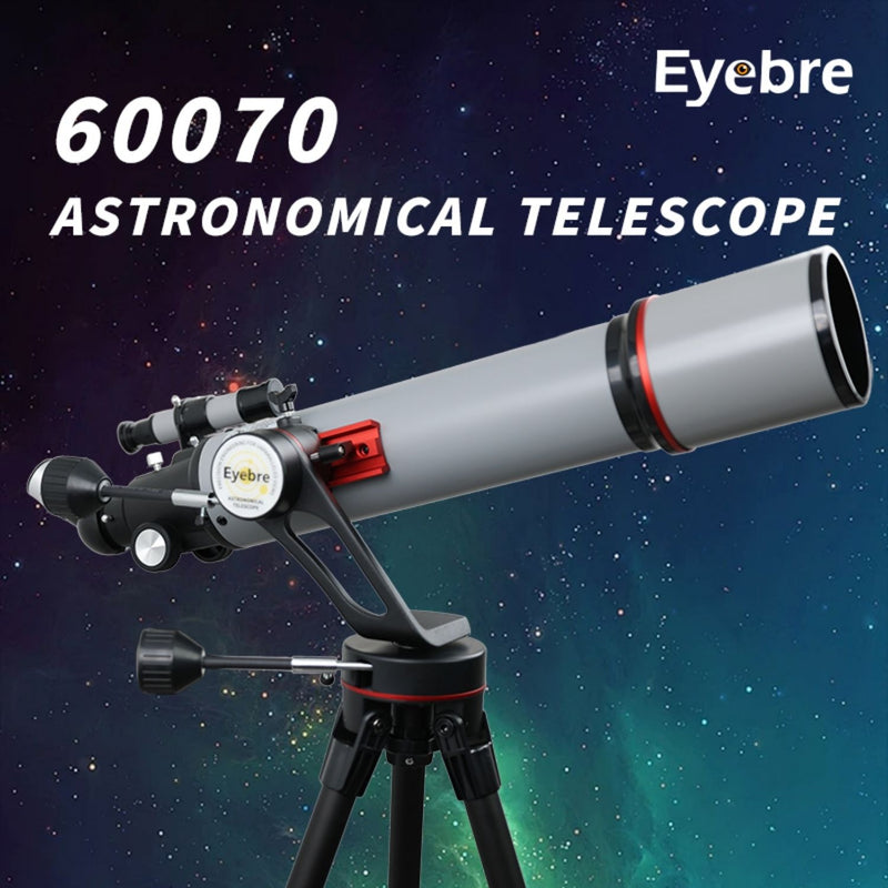 Telescopio Astronómico Apertura 70mm y distancia Focal 600mm con Trípode Profesional y Lentes Intercambiables para observación del Espacio. Alta Potencia.