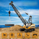 Grúa de Juguete con Control Remoto para Niños 25x17x66cm de Hierro y Plástico. Modelo Realista