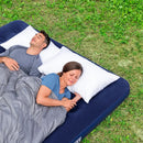 Colchón Inflable Queen 203x152x22cm con PVC Flocado y Válvula de Tapón, Ideal para Camping y Visitas