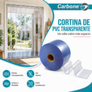 Cortina lamas tiras PVC Transparente  (20cm x 50mts) en Rollo de 164 Ft  Para Bodegas, Talleres y Divisiones