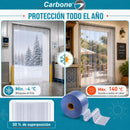 Cortina tiras lamas PVC Transparente con Estriase  (20cm x 50mts) en Rollo de 164 Ft  Para Bodegas, Talleres y Divisiones