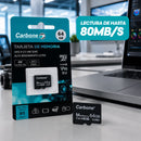 Tarjeta De Memoria microSD 64 GB. Compatible Con 4K Ultra HD Para Cámaras De Seguridad, Dash Cam, Celular Y Tablet.