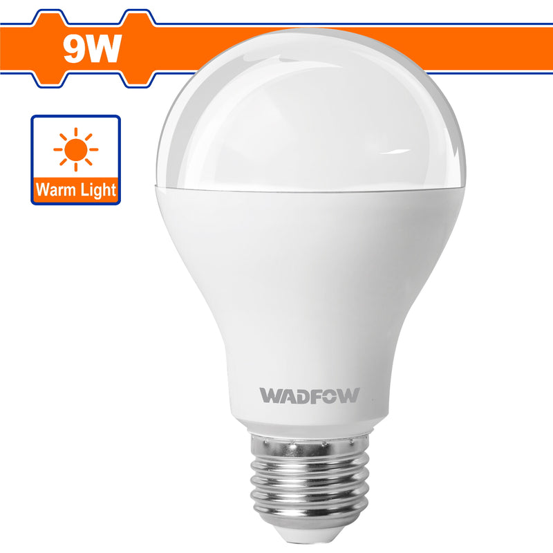 Bombillo LED de 9W 2700K 100-240V~50/60Hz. Luz Cálida. 15000 horas. 800 Lumens. Base E27.