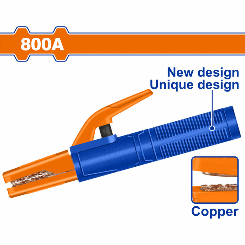 Porta Electrodo Corriente Nominal 800A. Long.285mm. Ideal para máquina de soldar MMA