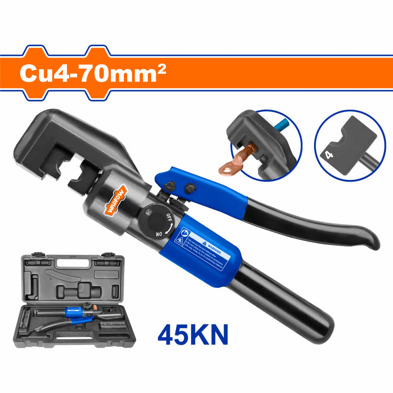 Pinza Hidráulica. Rango De Engaste: CU:4-70mm2 Presión de Trabajo: 45KN Herramienta de Crimpado crimpadora cables electricos