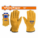 Guantes de Cuero 10” Doble costura. (1 par) Guantes de Soldador.