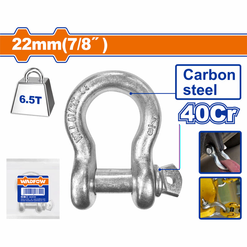 Grillete de ancla con cierre rosca 7/8" 40Cr Capac 6.5T