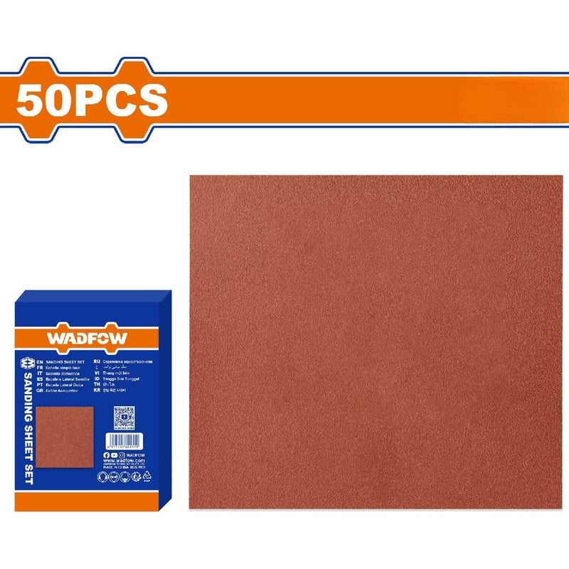 Papeles de Lija. 230x280mm. Adecuado para lijar madera. Set 50 pzas.