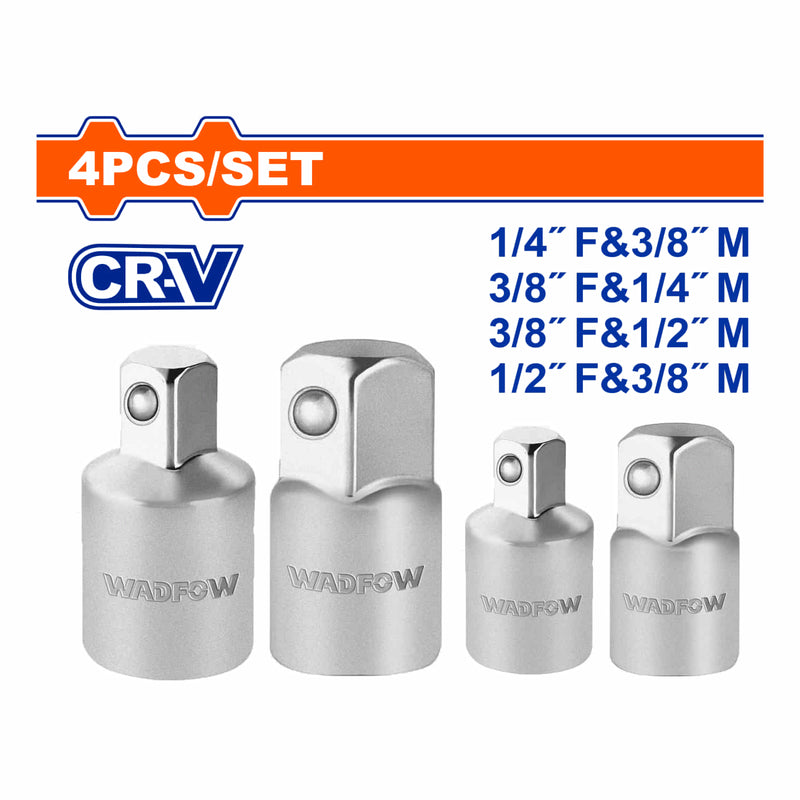 Adaptadores para Socket Cr-V Set 4 pzas Casquillo.