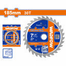 Disco De Corte Sierra TCT 7-1/4" 30T Anillo Reductor 16mm Corte De Madera. Ideal Sierra Circular.
