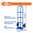 Carretilla Manual de Carga para 150 Kg. Espesor de los Tubos: 1.2 x 25 mm. Alta Calidad. Trolley