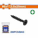 Tornillos para Gypsum (Yeso) (200 pzas)