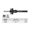 Adaptadores Para Brocas Copa Circular Sacabocado Hexagonal Y SDS Plus