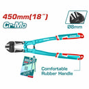 Cizalla 18" CR-V. Para cortar alambre y malla. Acabado pulido en color negro.