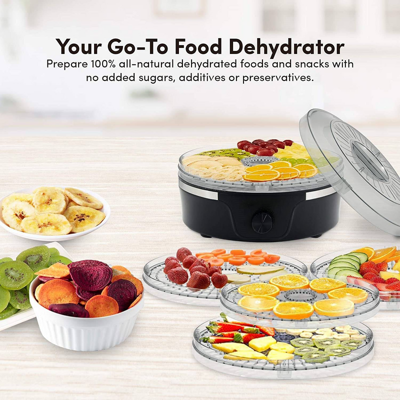 Máquina deshidratadora eléctrica de alimentos, 350W.
