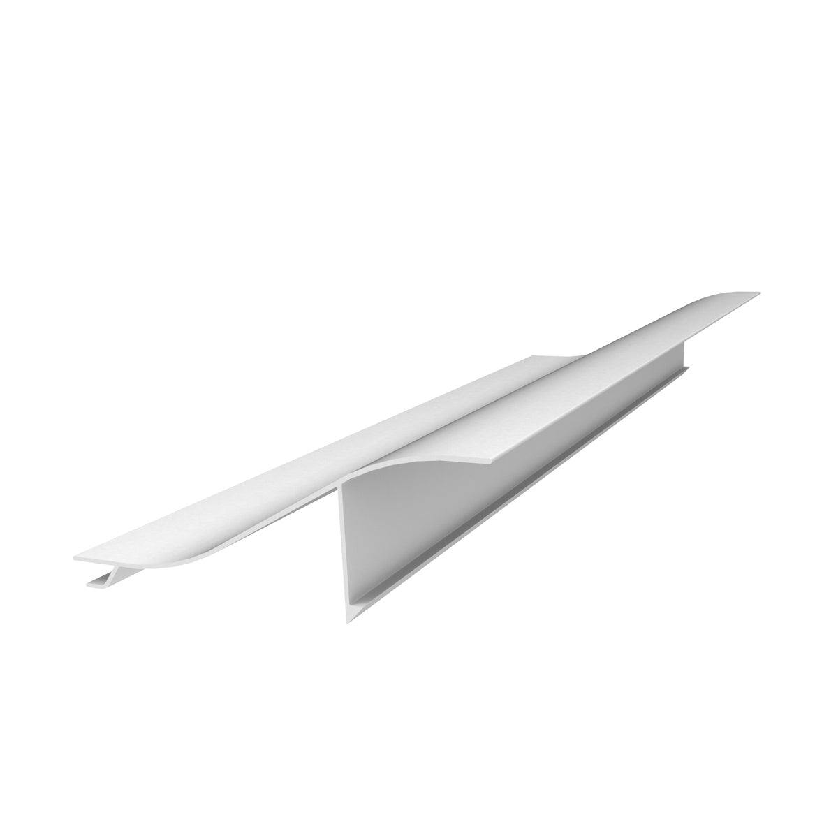 Lama de Louver en foma de Onda. Ancho 4" Espesor 1.0 mm. Largo 5.85 mts. Acabado Lacado Blanco.