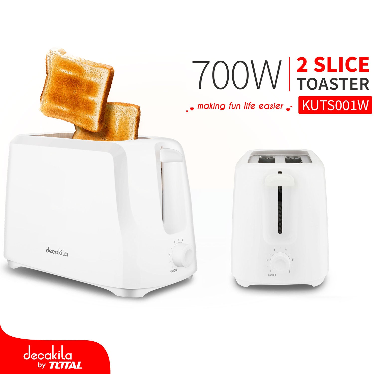 Tostadora doble 700W