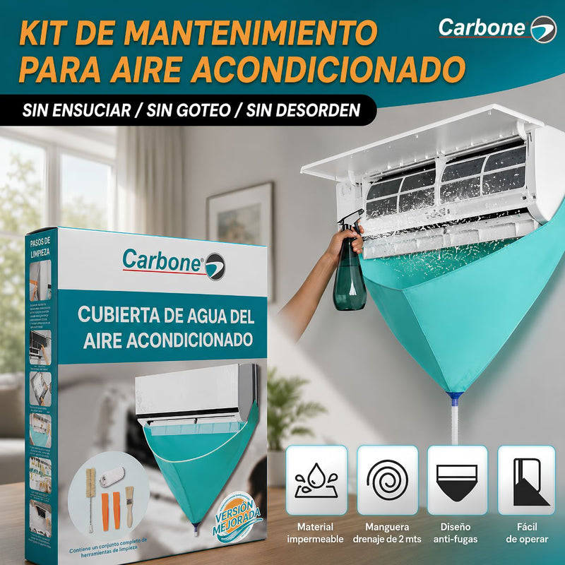 Funda Kit de mantenimiento para lavar aire acondicionado de pared. (Set de 7 pcs)