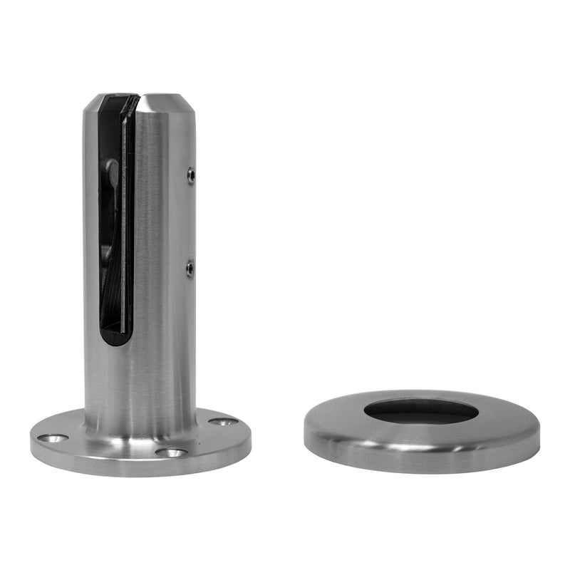 Soporte para barandas vidrio satinado (sin perforacion en vidrios)