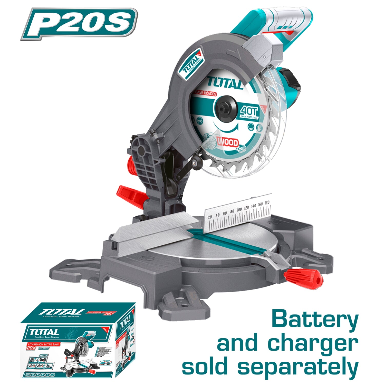 Ingleteadora de Batería litio 20V 8-1/4" (210mm) x 25.4mm (1").