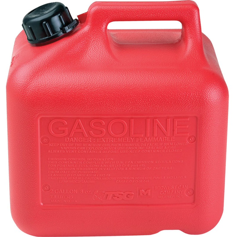 Tanque bidon gasolina recipiente gasolina de 2 galones. Incluye boquilla