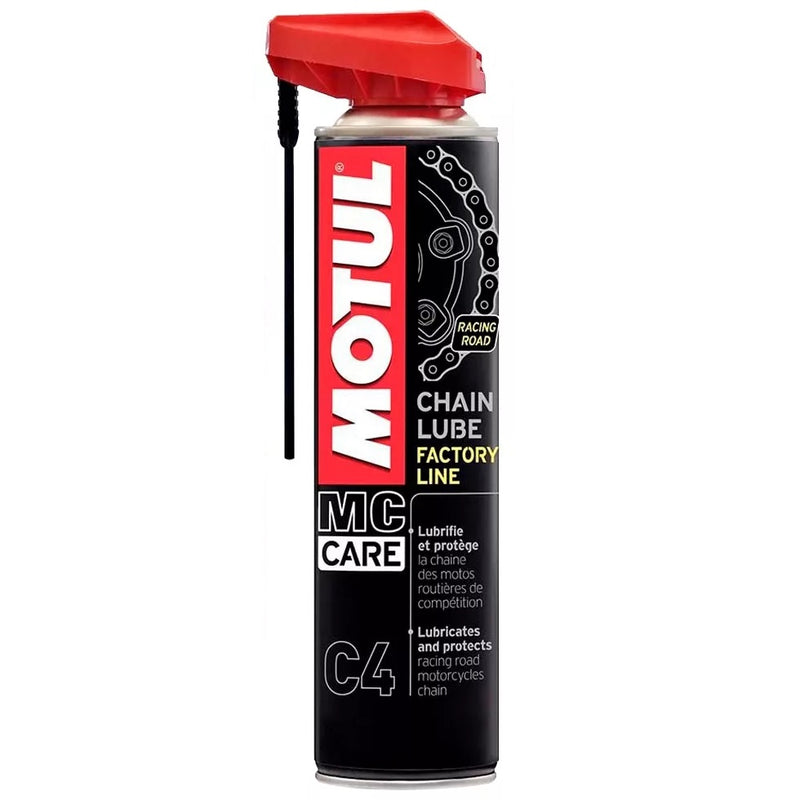 Lubricante de cadena en aerosol Motul C4 Chain Lube de 400ml.