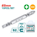Juego 10pcs puntas phillips