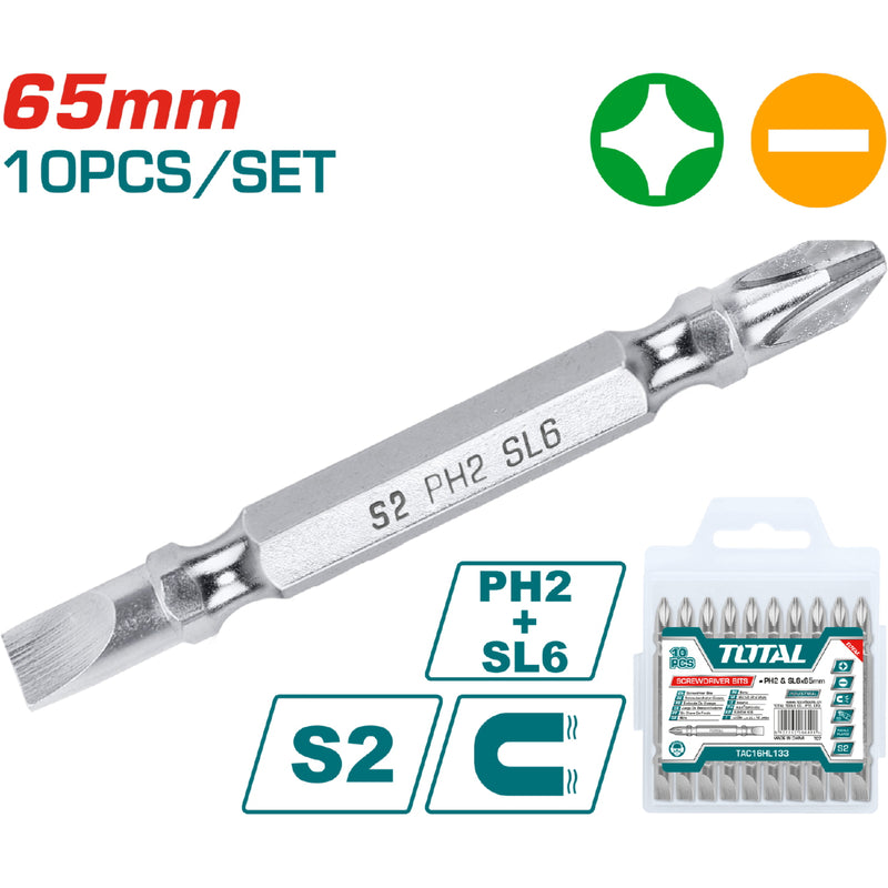 Juego 10pcs puntas phillips