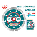 Disco de diamante 180(7")X22mm segmentado para corte en seco