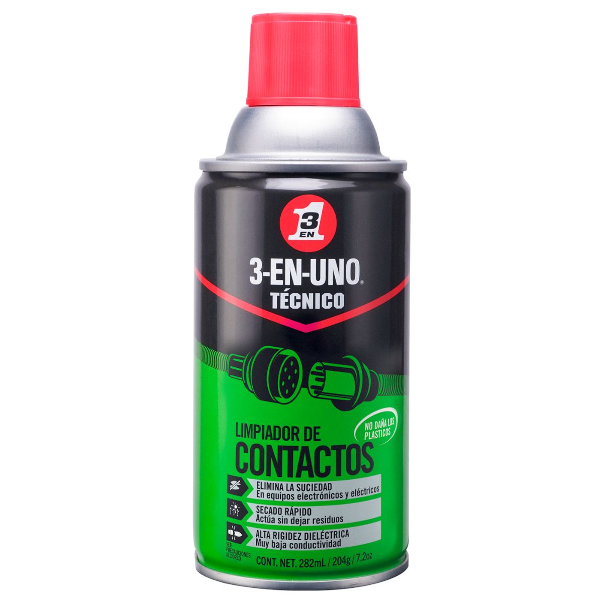 Aceite Spray Limpiador de Contactos 7.2 onz. Dielectrico de Secado rapido Para equipos electronicos.