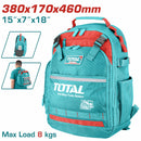 Mochila Bolso de Espalda para herramientas. 380x170x460mm. Carga máxima: 8kg Material: Poliéster Morral