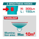Linterna/lampara de mano, Batería recargable de polímero de litio