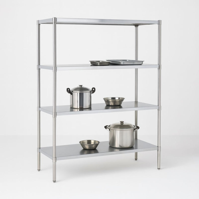 ESTANTERIA DE 120X50X180 CM acero inoxidable.