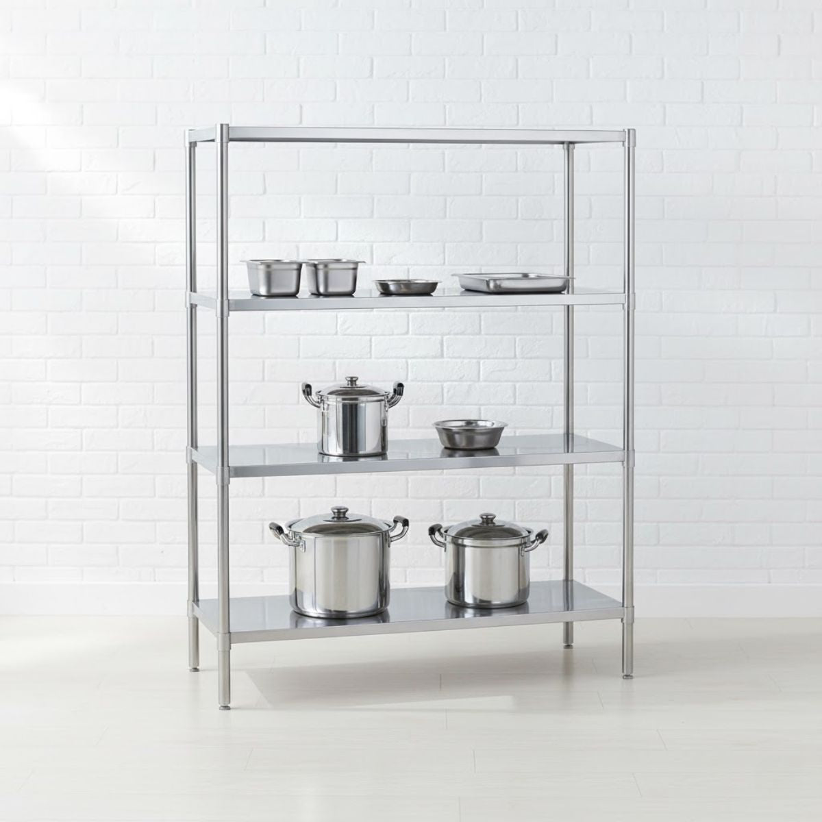 ESTANTERIA DE 120X50X180 CM acero inoxidable.