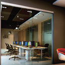 U-Channel Vidrio de 10 - 12 mm de Aluminio. Alto 40 mm. Largo de 3.5 m. Acabado Satinado