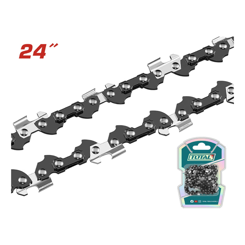 Cadena de 24" para Motosierra de gasolina TG5602411, empacada en bolsa de plástico.