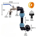 Grifo para Tanque IBC con Válvula de Bola y Conectores Rápidos 3/4'' y 1''. Kit Set Adaptador S60x6.