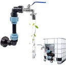 Grifo para Tanque IBC con Válvula de Bola y Conectores Rápidos 3/4'' y 1''. Kit Set Adaptador S60x6.