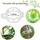 Clips de Jardinería. Sujetadores para Plantas (Set de 50 piezas) Ganchos de Soporte 1.18” Reutilizables. Ideales para jardines y cultivos.