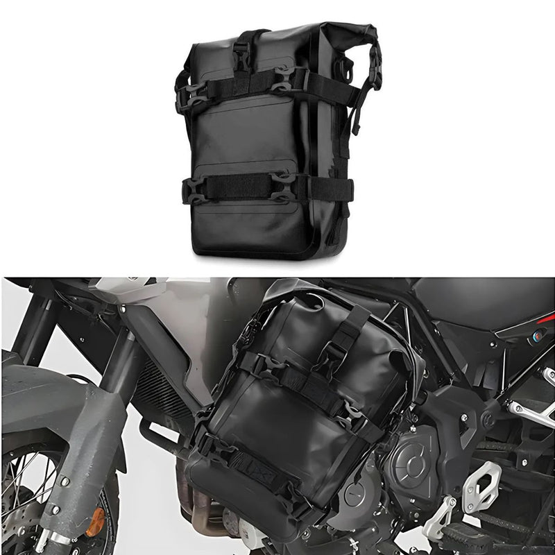 Bolsa Lateral Para Motocicleta 8L. Alforja Lateral IPX7 Resistente al Agua. Maletín Estanco para Moto impermeable.