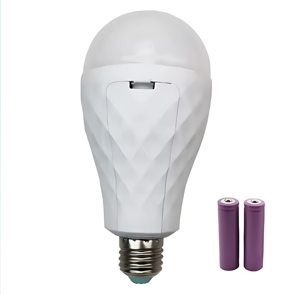Bombillo Foco LED de Emergencia 15W Recargable Activado por Contacto o Inmersión. Luz Blanca 6500K. Base E27 Desmontable
