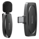 Micrófono Inalámbrico Lavalier USB Tipo C. Ideal para Grabaciones, Streaming y Entrevistas. Alcance 20M y Cancelación de Ruido.