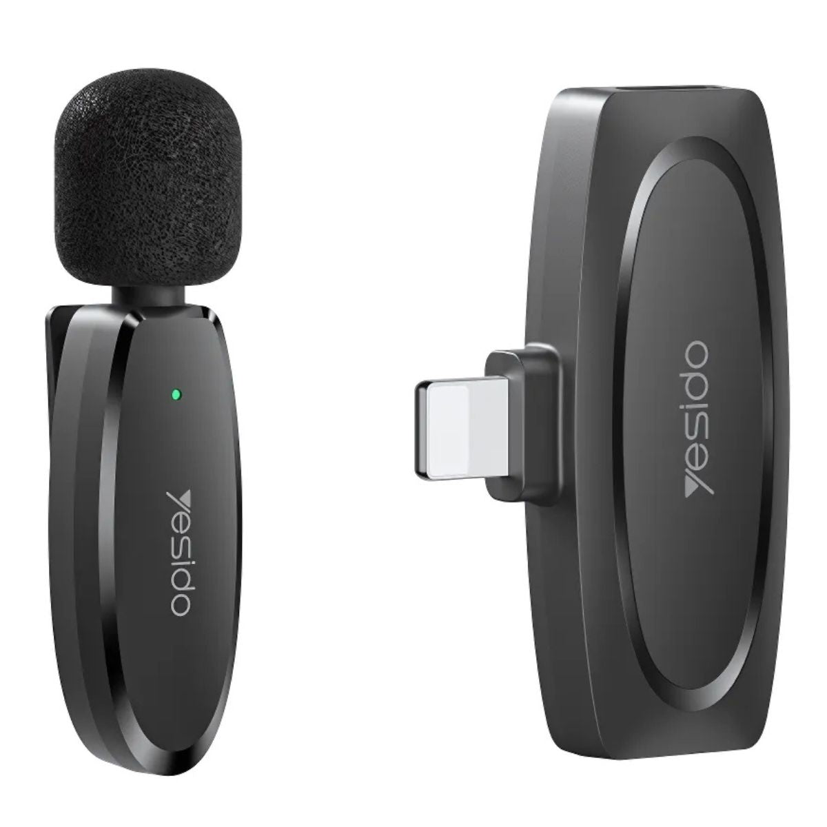 Micrófono Inalámbrico Lavalier Lightning Para iPhone. Ideal para Grabaciones, Streaming y Entrevistas. Alcance 20M y Cancelación de Ruido.