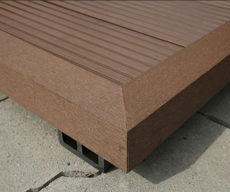 Angulo Remate Deck Caoba WPC Exteriores 50x50x2900mm
