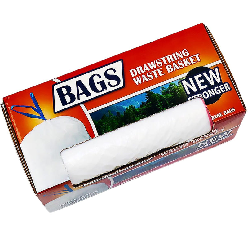 Bolsas de basura blancas. Cartuchos para desechos y residuos.